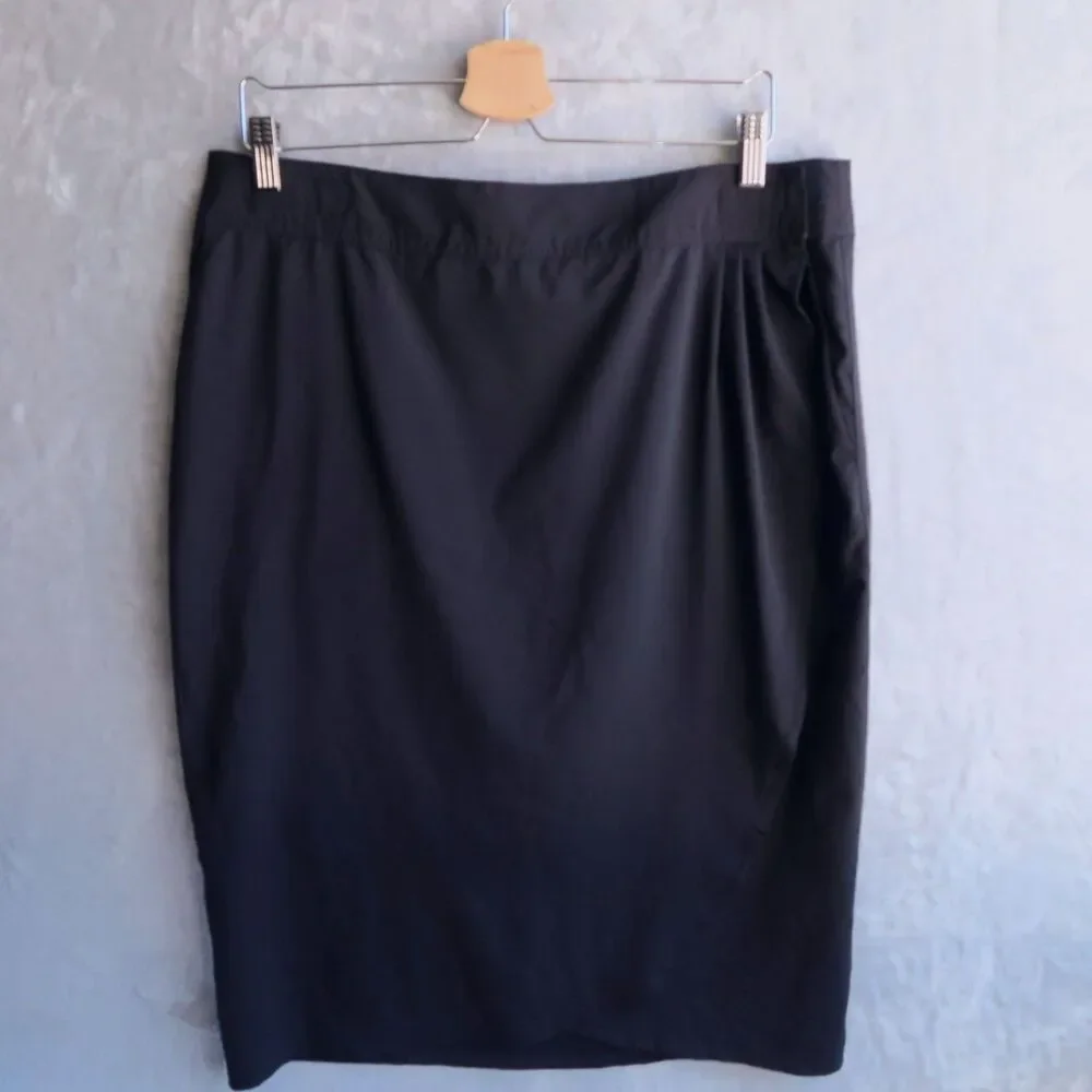 RIPSKIRT HAWAII Black Wrap Skirt Size L Length 3 25